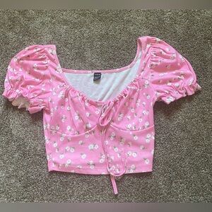 Pink Floral Top